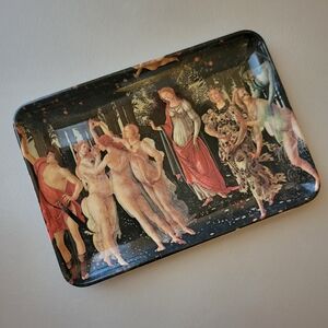 Tip Tray with Image of Botticelli's Primavera ~ Made in Italy ~ Trinket Dish ~